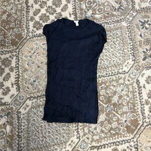 MaxMara Dark Blue Ribbed Knit